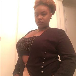 Charlotte Russe White and Red crop tops